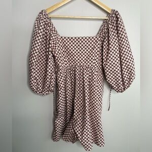 Abercrombie & Fitch Ruffle Sleeve Romper